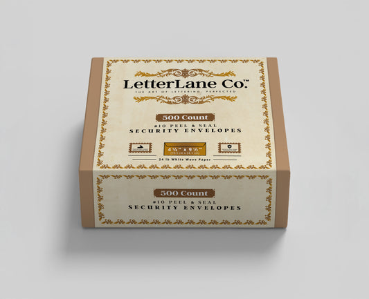 LetterLane Co.™️ Premium #10 Security Envelopes (500 Count) — Bundles